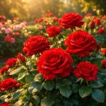 ต้นกุหลาบสีแดง ราชินีแห่งไม้ดอก