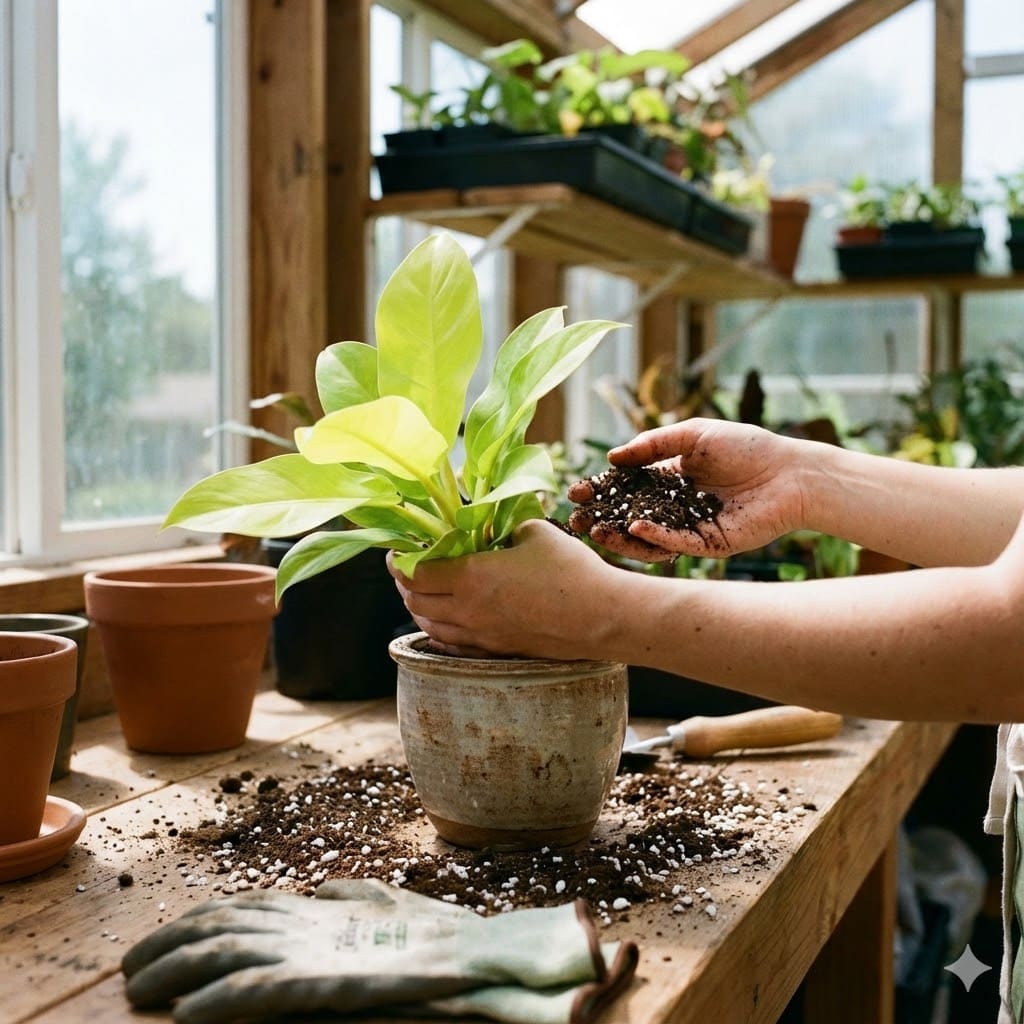 วิธีปลูกต้นกุมารเรียกทรัพย์ในกระถาง ดินปลูกระบายน้ำดี