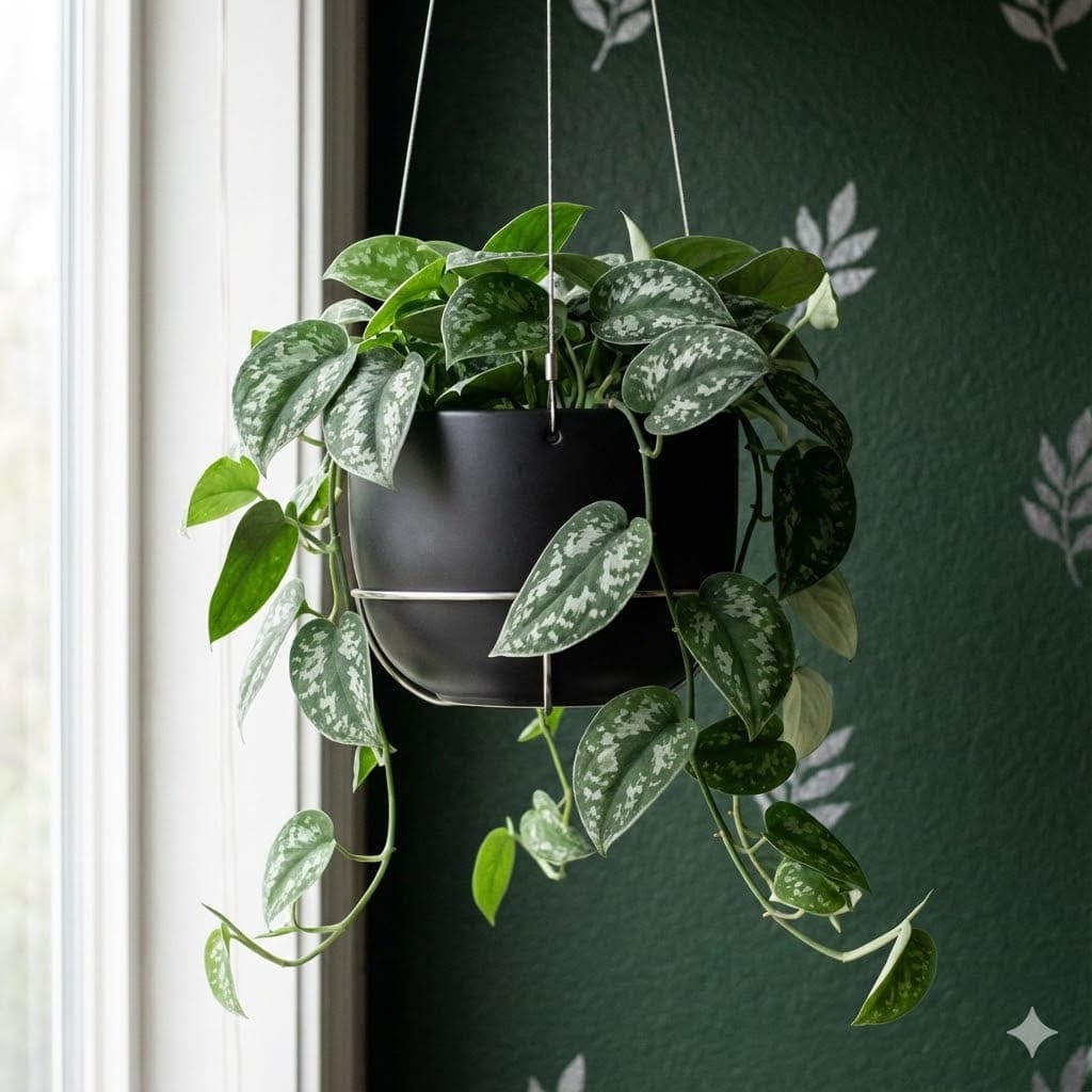 พลูหัวใจแนบ (Satin Pothos)