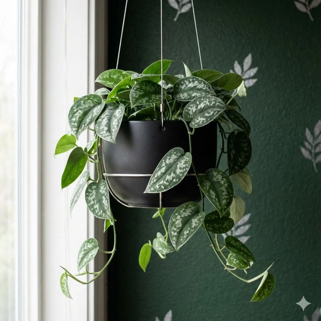 พลูหัวใจแนบ (Satin Pothos)