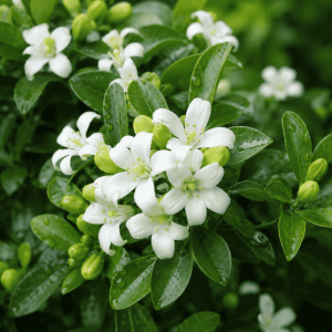ดอกแก้วสีขาวหลังสายฝน